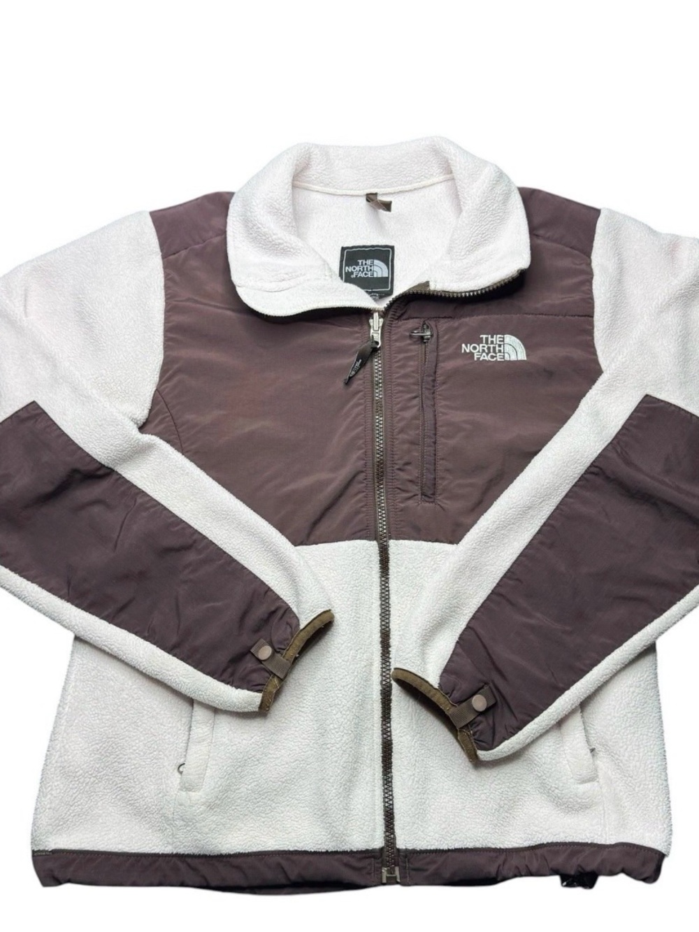 The North Face Womens Small Brown/Pink Denali Polartec Fleece Full Zip Jacket